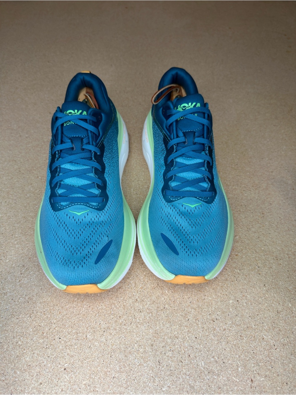 HOKA Bondi 8 Men’s 11D Deep Lagoon Ocean Mist Running Shoes 1123202-DLOM - Picture 4 of 12